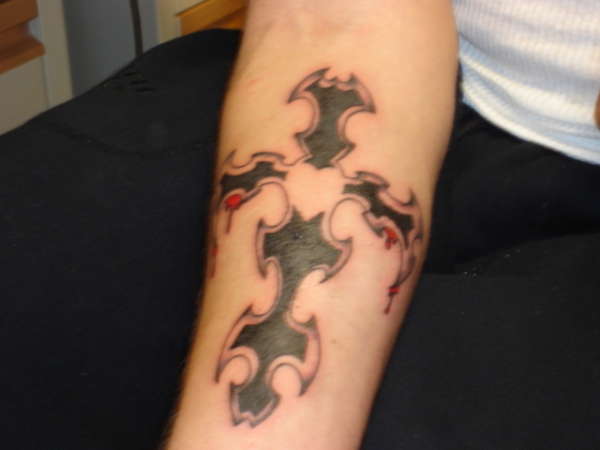 Tribal Cross tattoo