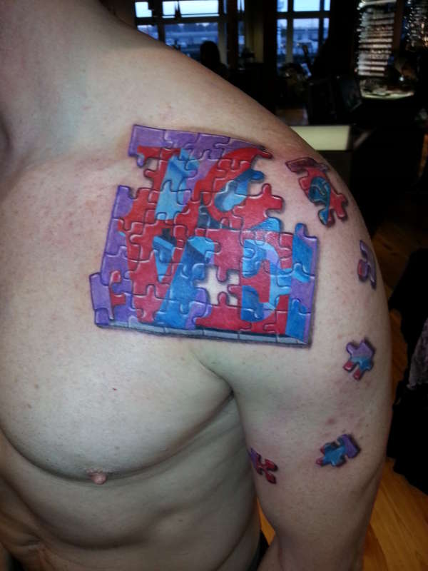 puzzle 3d tattoo tattoo