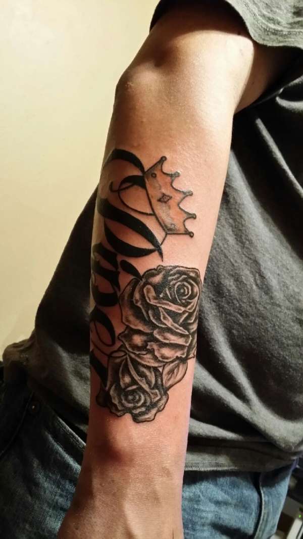 rose add on tattoo
