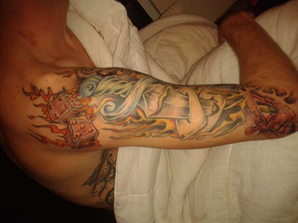 trevs casino half sleeve tattoo