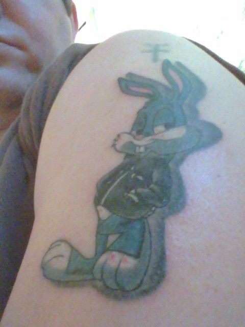 Buster Bunny tattoo