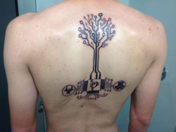 Cyber goth, Rave, circuitry tattoo