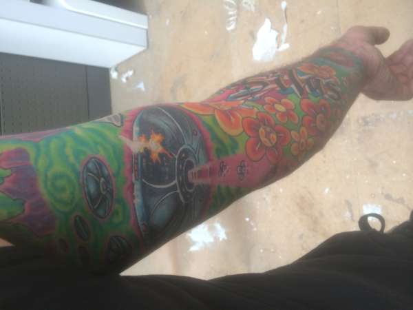 Del s arm tattoo