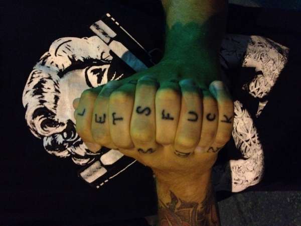 Lets f*ck tattoo
