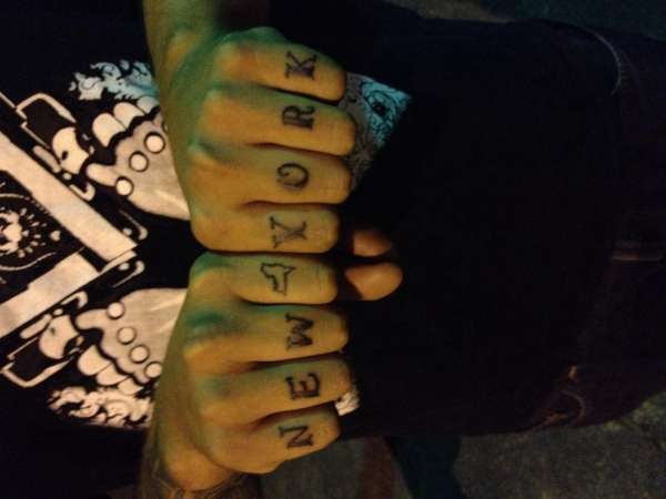 New york knuckles tattoo
