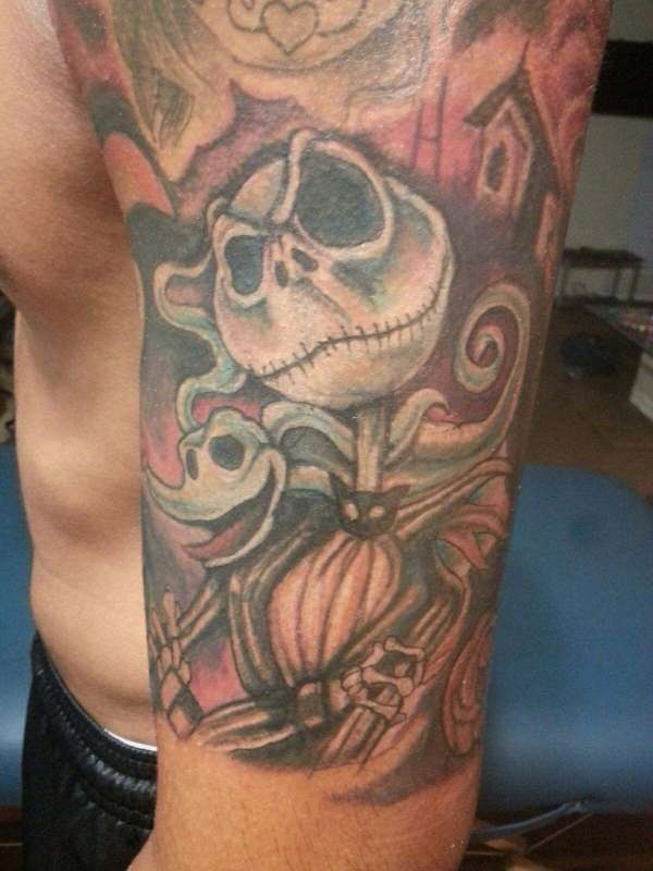 Nightmare Before Christmas Sleeve tattoo