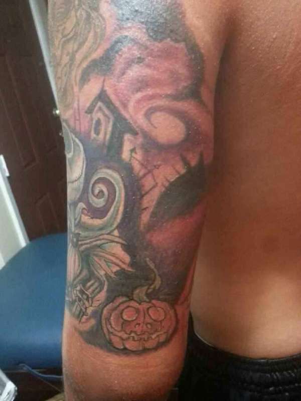 Nightmare Before Christmas Sleeve tattoo