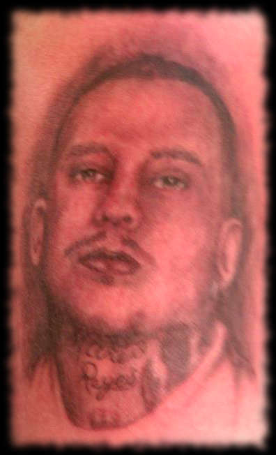 Portrait of clients brother tattoo
