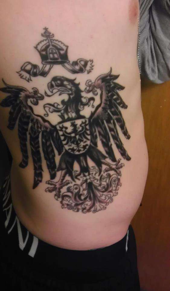 Reichsadler on ribs tattoo