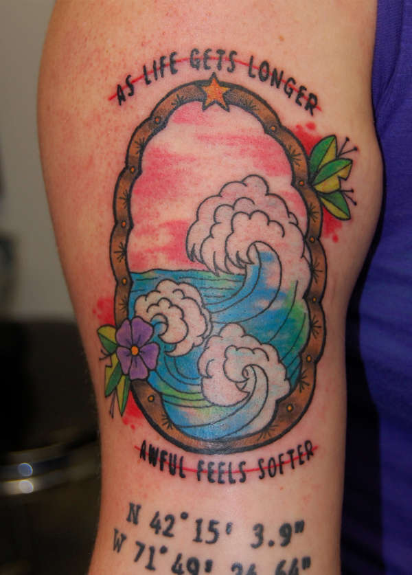 Wave Frame tattoo