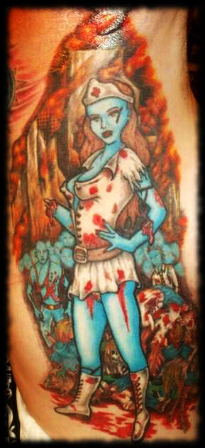 Zombie Nurse tattoo