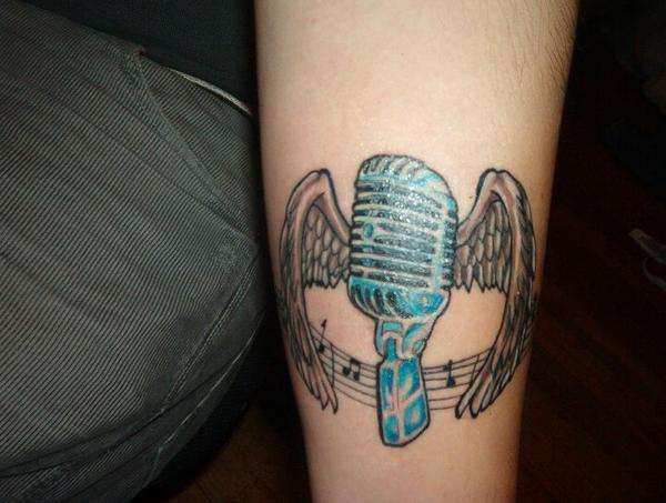 Music Makes My Soul Fly tattoo