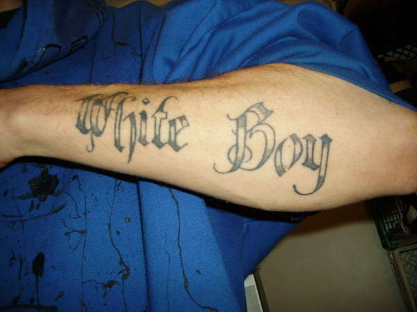 White Boy tattoo