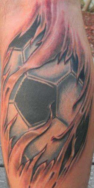 soccer tat tattoo