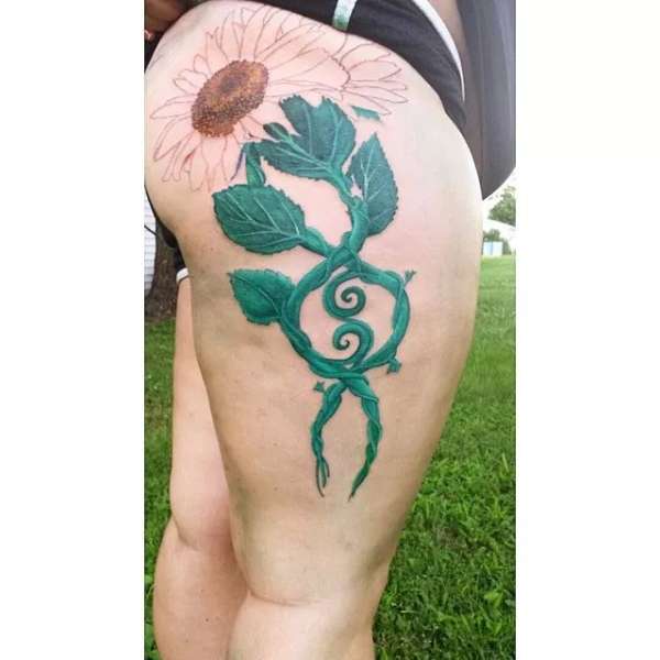 sunflower tattoo