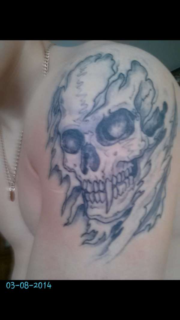 vampire skull tattoo