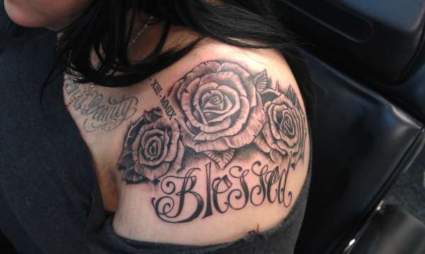 BLESSED ROSES tattoo