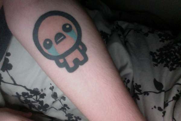 Binding Of Isaac Forearm Tattoo 9661