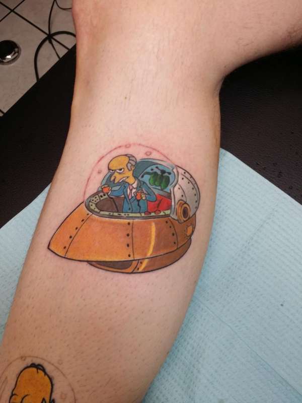 Burns in SPACE, Space, space.... tattoo
