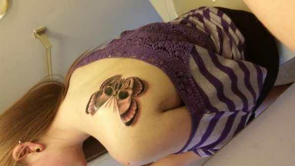 Butterfly Skull tattoo