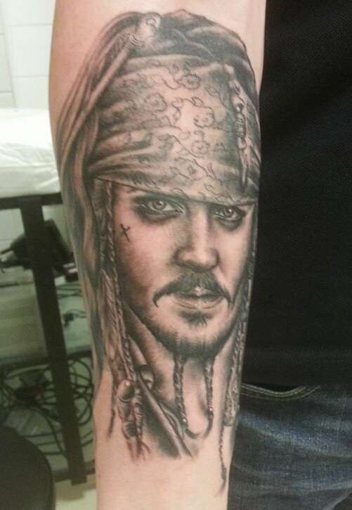 Captain Jack Sparrow tattoo