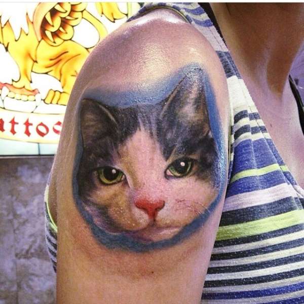 Cat Memorial Tattoo tattoo