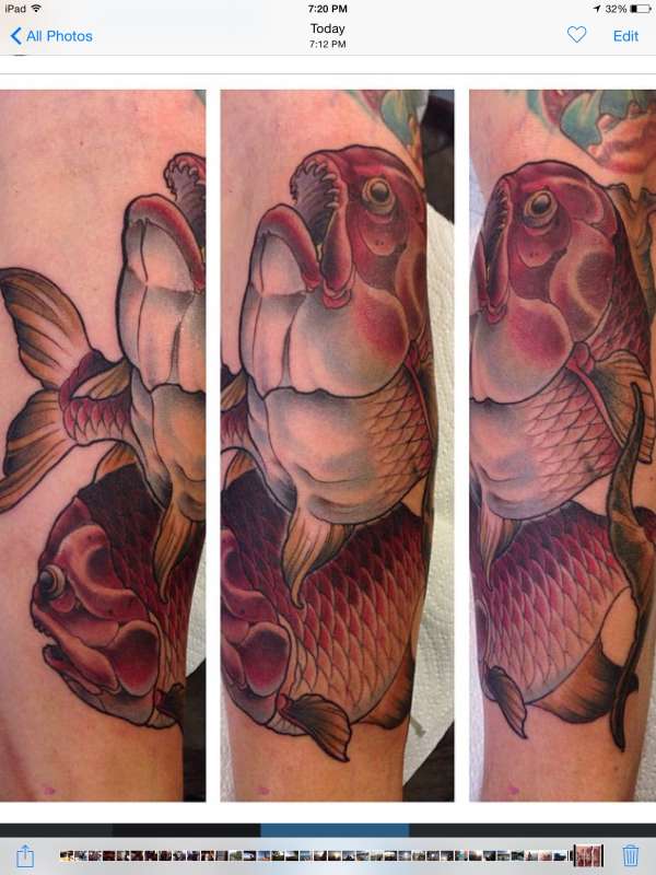 Deep sea fish tattoo