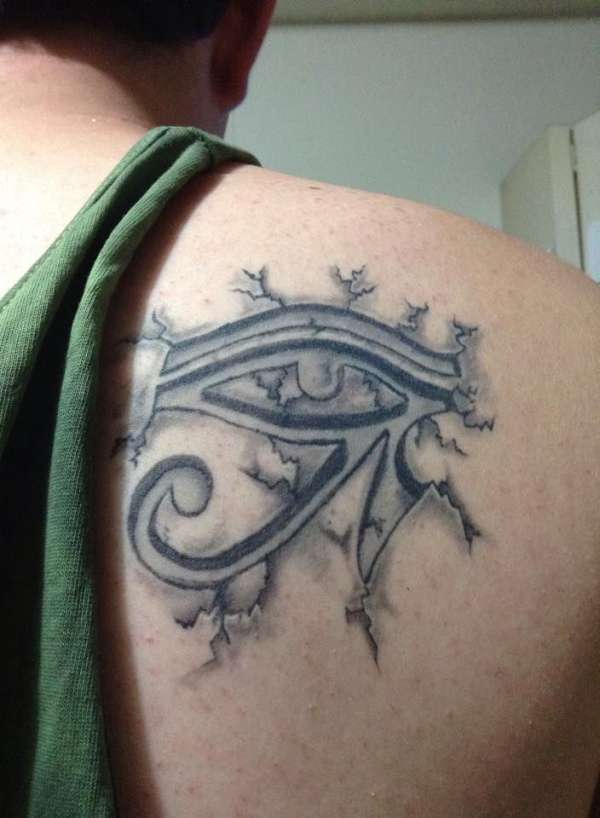 Horus eye tattoo