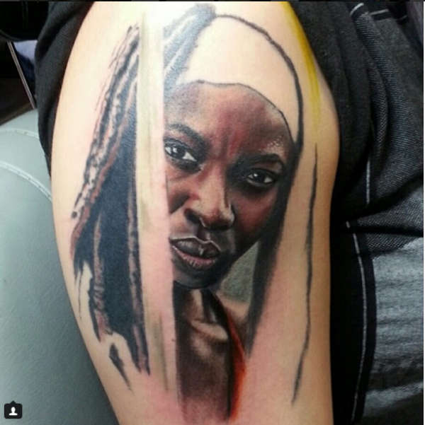 IN PROGRESS TWD Michonne The Walking Dead tattoo tattoo