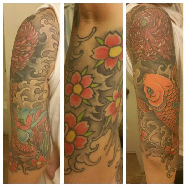 Koi Japanese Tattoo Sleeve tattoo