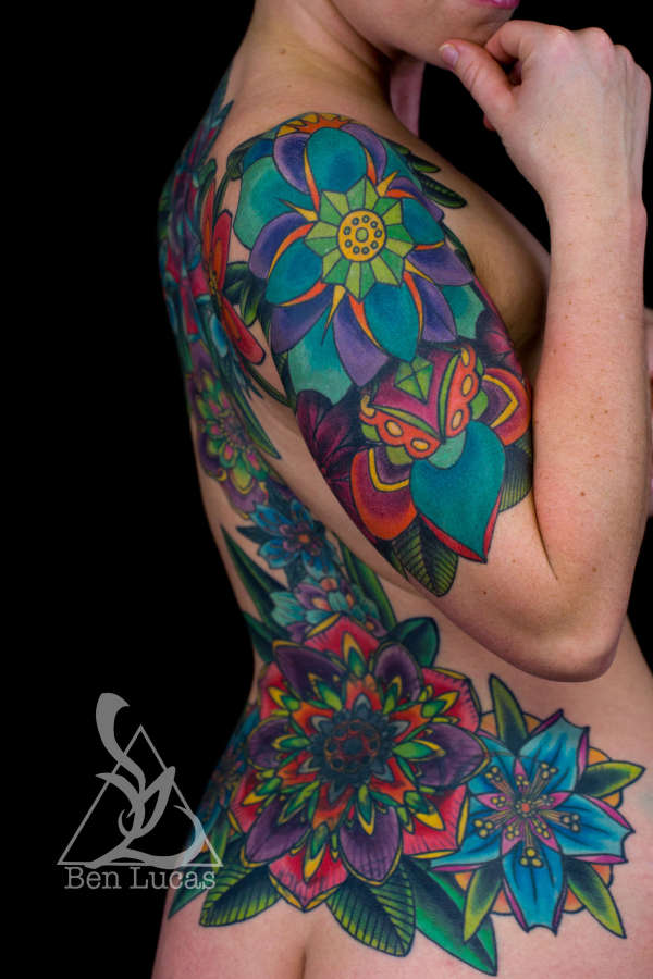 Mandala Flowers tattoo