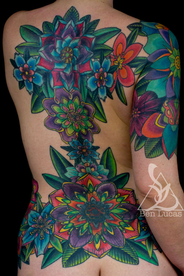 Mandala Flowers tattoo