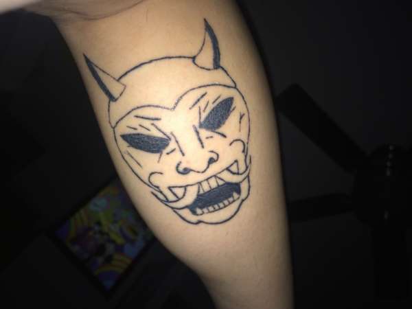 Oni Mask kind of tattoo