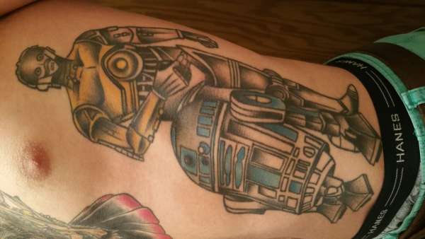 R2D2 & C3PO tattoo