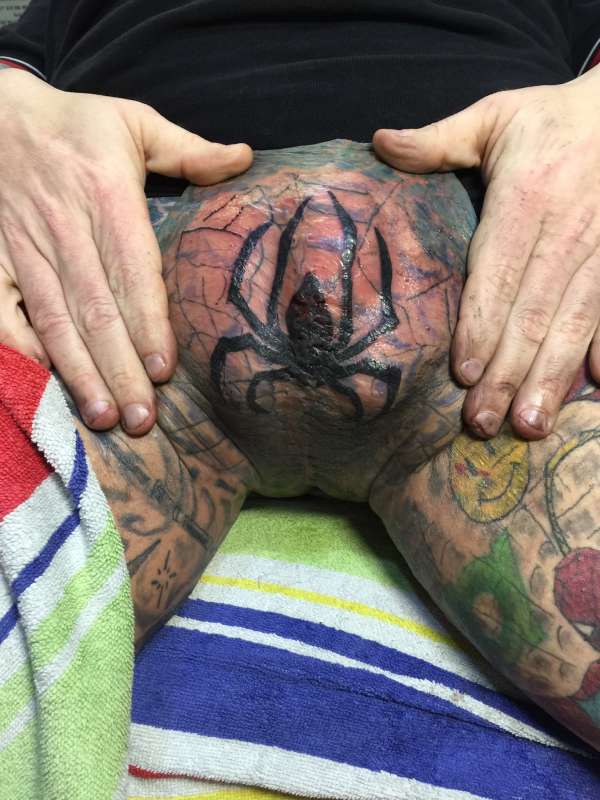 Testicle tattoo tattoo