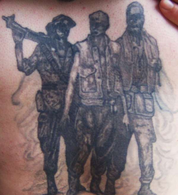 Vietnam Memorial tattoo