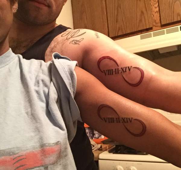 Wedding date tattoo