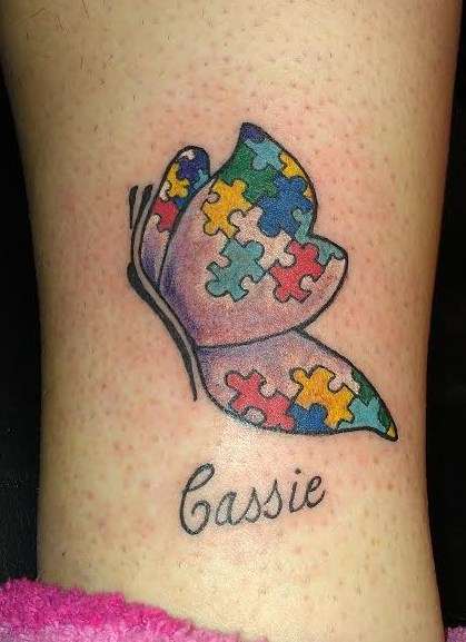 autism butterfly tattoo