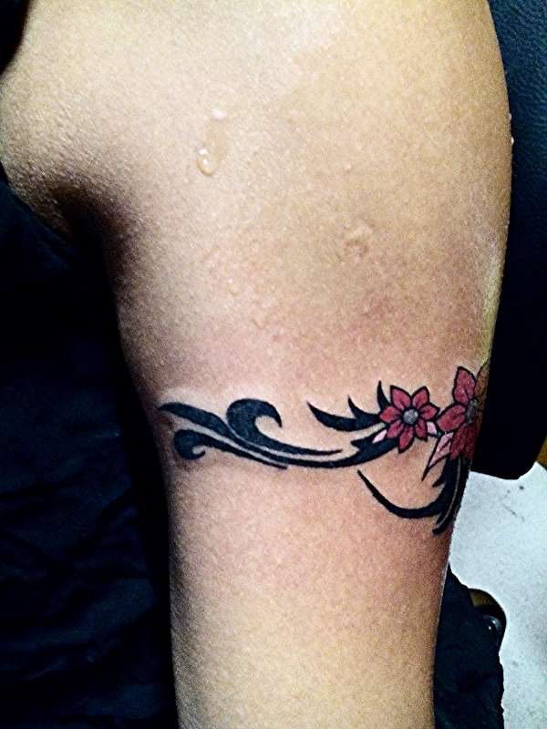 flower band tattoo