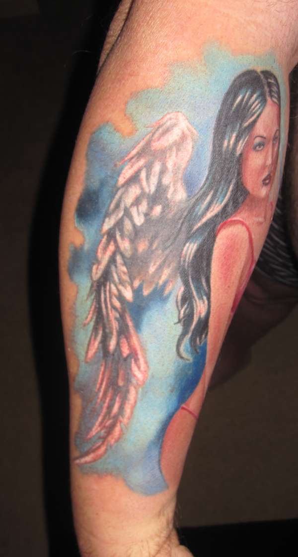 hot angel tattoo