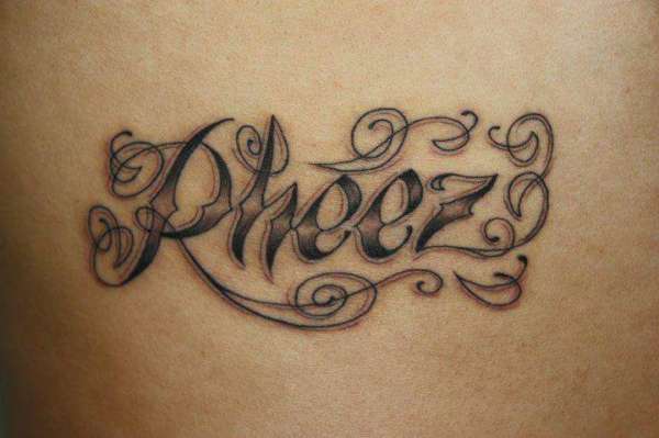 lettering tattoo