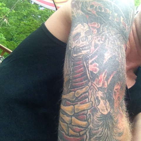 Back of my half sleeve. tattoo