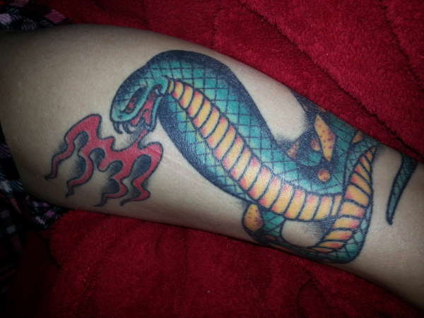 Fire Breathing Cobra tattoo