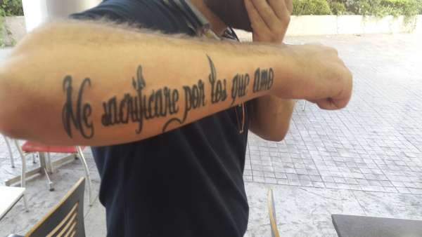 I will sacrifice for those i love tattoo