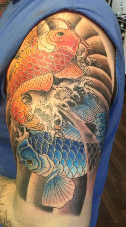 Koi fish Pisces tattoo