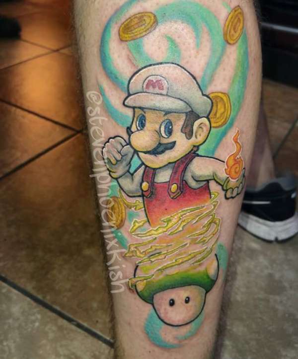 Mario revival tattoo