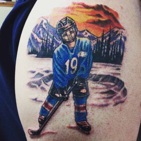 Pond Hockey tattoo