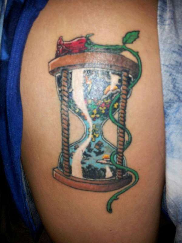 STORY OF MY LIFE IN A BOTTLE tattoo