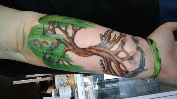 Willow Tree For Tiichám tattoo