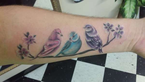 family birds tattoo